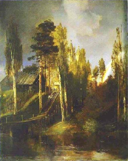 Alexei Savrasov Monastery Gates Germany oil painting art